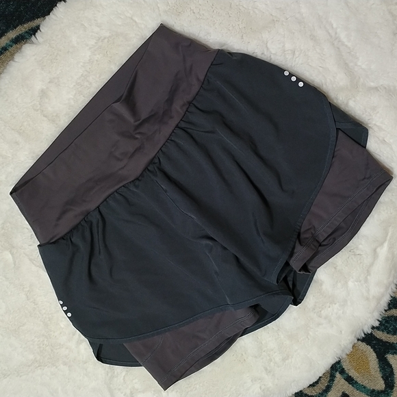 Tremaker lined high rise gray athletic workout running shorts medium - Picture 3 of 8